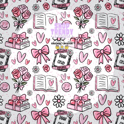 Bookish Romance Lover Seamless Pattern - DIGITAL DOWNLOAD