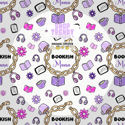 Bookish Mama Bracelet Charm Seamless Pattern - DIGITAL DOWNLOAD