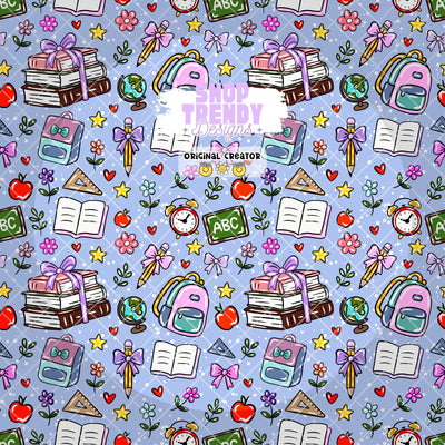 Back to School Seamless Pattern - DIGITAL DOWNLOAD