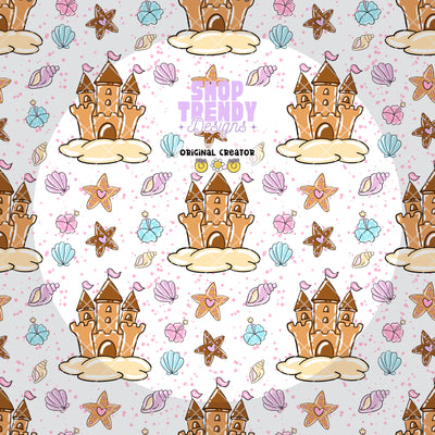 Beach Vibes Seamless Pattern - DIGITAL DOWNLOAD