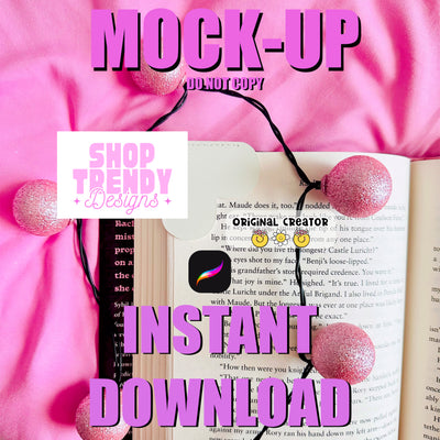 Sublimation Bookmark MockUp - DIGITAL DOWNLOAD - PROCREATE ONLY