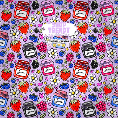 Cute Berries Seamless Pattern - DIGITAL DOWNLOAD