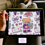 Bookish Bear Seamless Pattern - DIGITAL DOWNLOAD