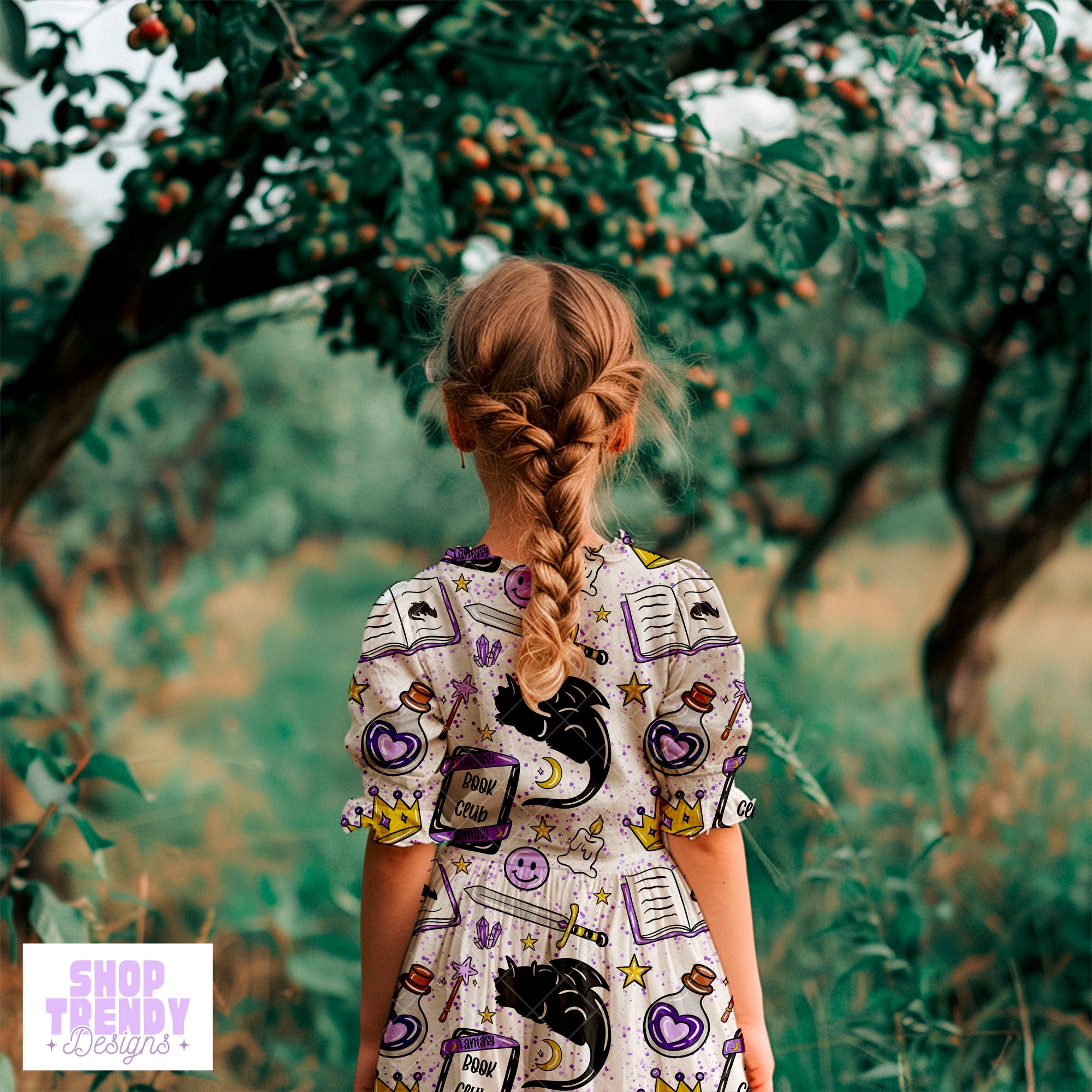 Bookish Fantasy Lover Seamless Pattern - DIGITAL DOWNLOAD