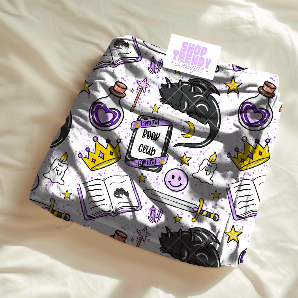 Bookish Fantasy Lover Seamless Pattern - DIGITAL DOWNLOAD