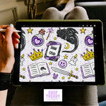 Bookish Fantasy Lover Seamless Pattern - DIGITAL DOWNLOAD