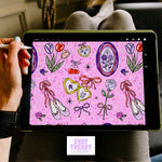 Coquette Floral Seamless Pattern - DIGITAL DOWNLOAD