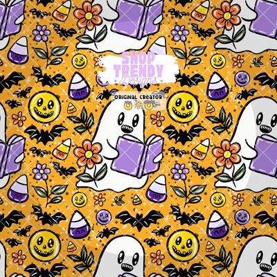 Spooky Ghost Seamless Pattern - DIGITAL DOWNLOAD