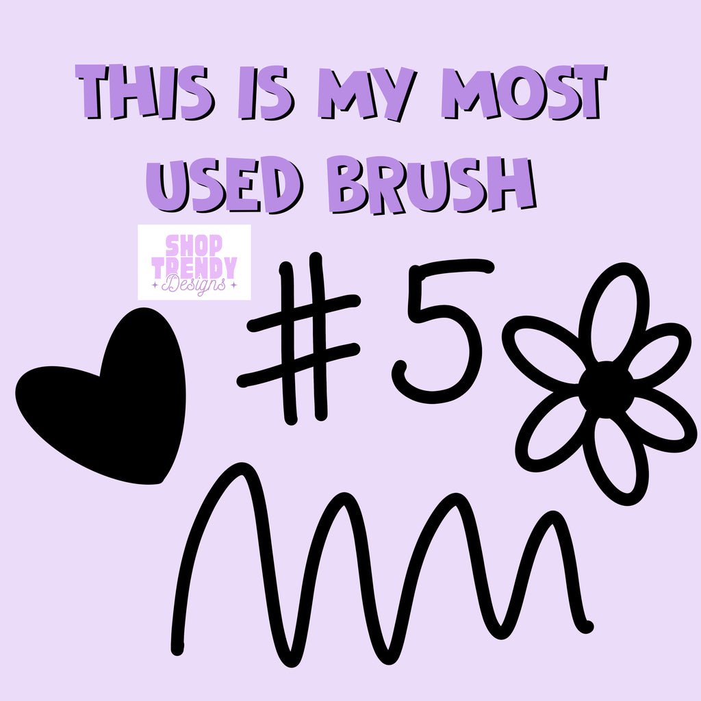 10 Trendy Procreate Brush Set - DIGITAL DOWNLOAD - PROCREATE ONLY