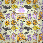 Cozy Spooky Halloween Seamless Pattern - DIGITAL DOWNLOAD