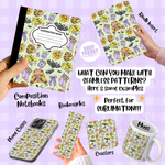 Cozy Spooky Halloween Seamless Pattern - DIGITAL DOWNLOAD